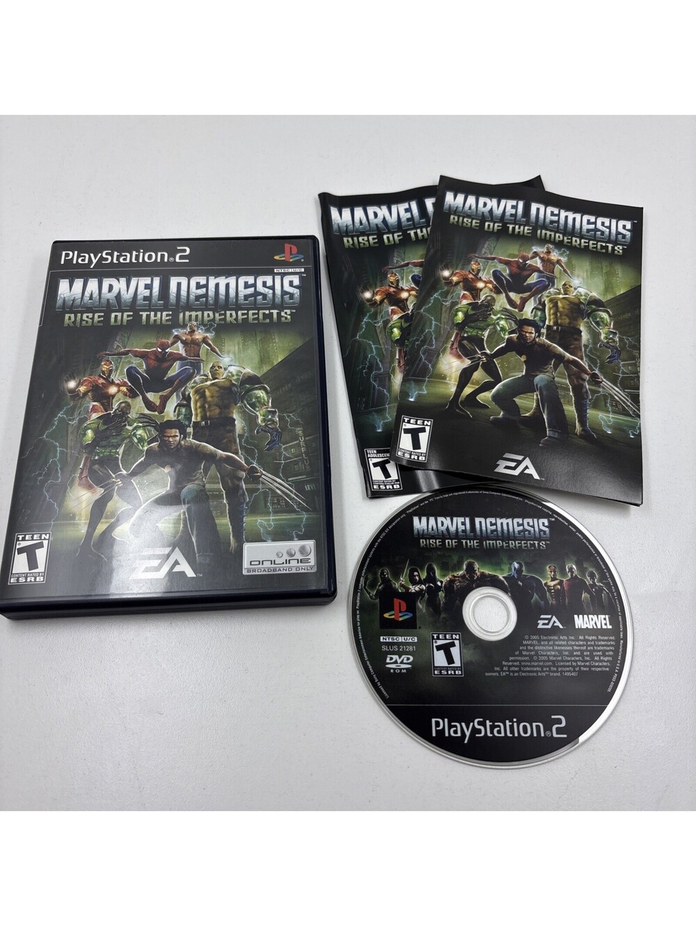 Marvel Nemesis Rise of the Imperfects (Sony PlayStation 2 PS2, 2005) CIB Nice